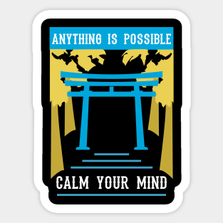 anything is possible calm your mind recolor 09 Sticker
